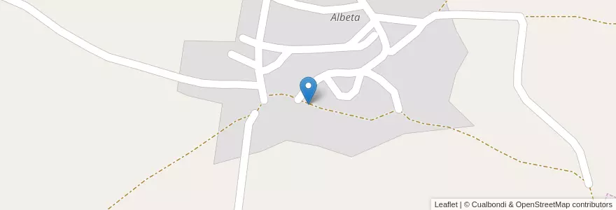 Mapa de ubicacion de Albeta en Espagne, Aragon, Saragosse, Campo De Borja, Albeta.