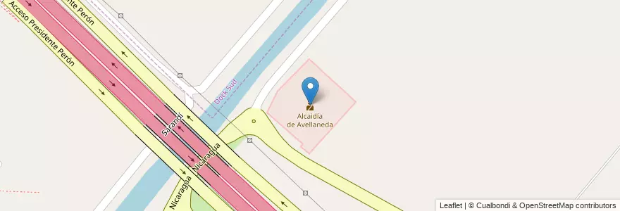 Mapa de ubicacion de Alcaidía de Avellaneda en Arjantin, Buenos Aires, Partido De Avellaneda, Sarandí.