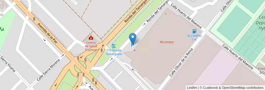 Mapa de ubicacion de Alcampo en Spanje, Andalusië, Sevilla, Sevilla.