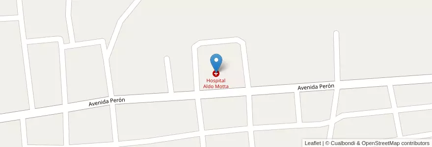Mapa de ubicacion de Aldo Motta en Argentinië, La Rioja, Departamento General Belgrano.