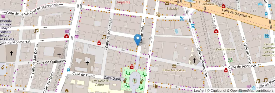 Mapa de ubicacion de Aleatorio en 스페인, Comunidad De Madrid, Comunidad De Madrid, Área Metropolitana De Madrid Y Corredor Del Henares, 마드리드.