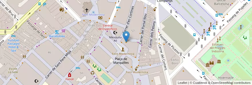 Mapa de ubicacion de Ale&Hop en Espagne, Catalogne, Barcelone, Barcelonais, Barcelone.