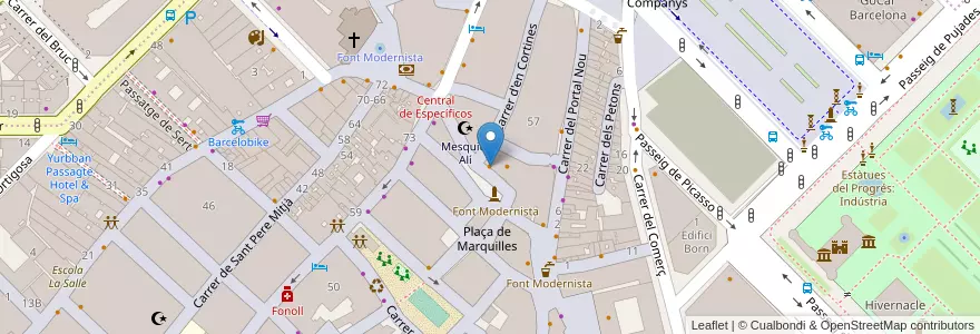 Mapa de ubicacion de Ale&Hop en 西班牙, Catalunya, Barcelona, Barcelonès, Barcelona.