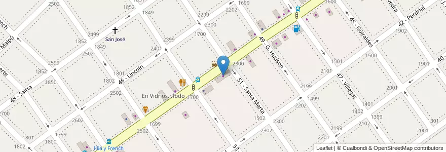 Mapa de ubicacion de Alejandro Automoviles en Arjantin, Buenos Aires, Partido De General San Martín.