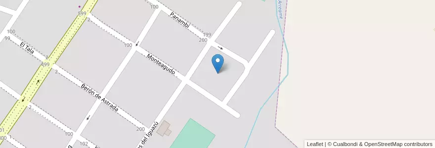 Mapa de ubicacion de Alem Lli en アルゼンチン, ミシオネス州, Departamento Leandro N. Alem, Municipio De Leandro N. Alem, Leandro N. Alem.