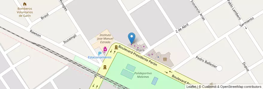 Mapa de ubicacion de alemai Fiambreria en アルゼンチン, ブエノスアイレス州, Partido De Escobar, Garín.