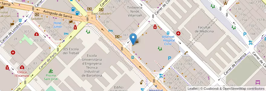 Mapa de ubicacion de ALEX en إسبانيا, كتالونيا, برشلونة, بارسلونس, Barcelona.