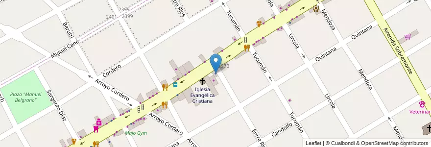 Mapa de ubicacion de Alex Campbell en Arjantin, Buenos Aires, Partido De San Fernando, Victoria.