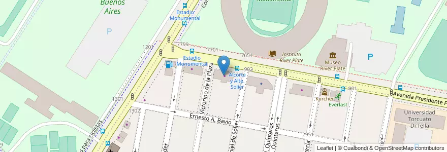 Mapa de ubicacion de Alfa Romeo Centro Milano, Belgrano en アルゼンチン, Ciudad Autónoma De Buenos Aires, ブエノスアイレス, Comuna 13.