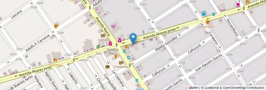 Mapa de ubicacion de Alfombras Papeles Alex, Villa Santa Rita en アルゼンチン, Ciudad Autónoma De Buenos Aires, ブエノスアイレス, Comuna 11.
