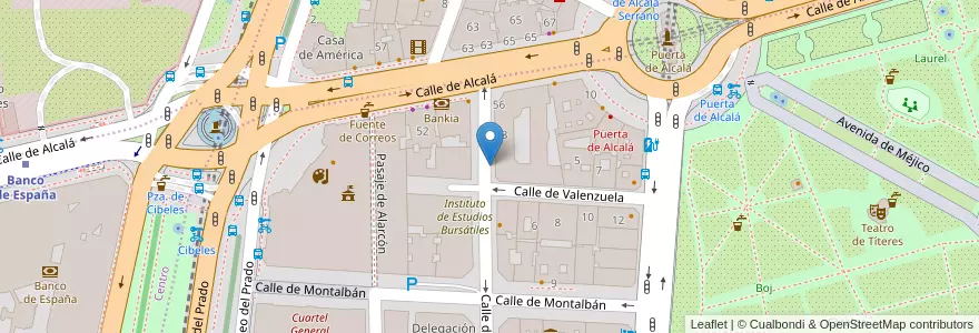 Mapa de ubicacion de ALFONSO XI, CALLE, DE,4 en إسبانيا, منطقة مدريد, منطقة مدريد, Área Metropolitana De Madrid Y Corredor Del Henares, مدريد.