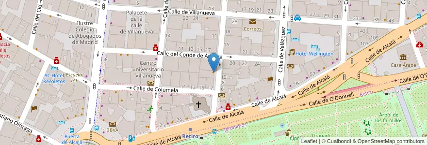 Mapa de ubicacion de Alfredo's Barbacoa en Испания, Мадрид, Мадрид, Área Metropolitana De Madrid Y Corredor Del Henares, Мадрид.