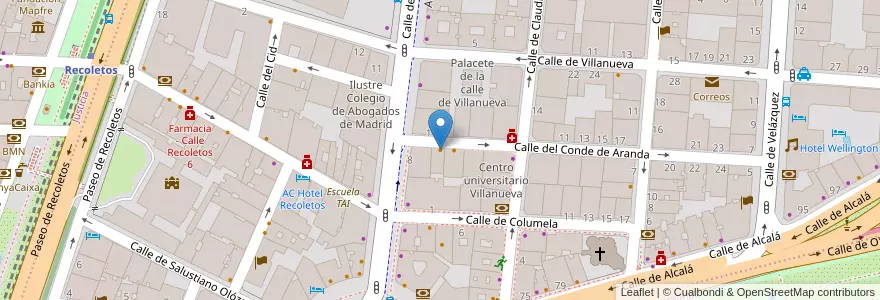 Mapa de ubicacion de Alfredo's Barbacoa en İspanya, Comunidad De Madrid, Comunidad De Madrid, Área Metropolitana De Madrid Y Corredor Del Henares, Madrid.