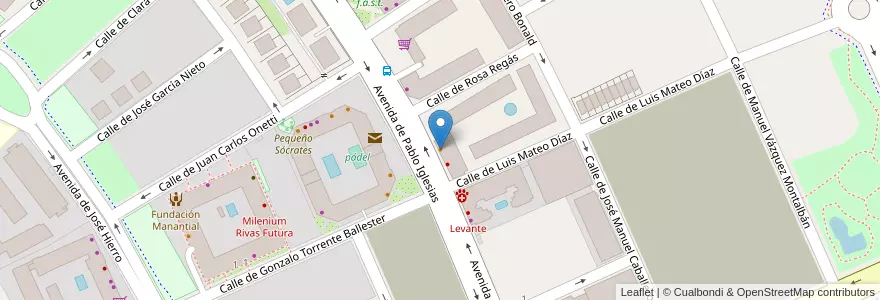 Mapa de ubicacion de Ali Doner Kebab en Испания, Мадрид, Мадрид, Cuenca Del Henares, Rivas-Vaciamadrid.