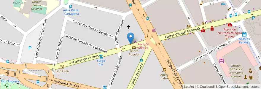 Mapa de ubicacion de Ali Oli en スペイン, バレンシア州, València / Valencia, Comarca De València, València.