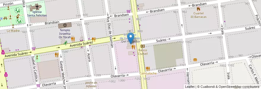 Mapa de ubicacion de Alicia, Barracas en Argentine, Ciudad Autónoma De Buenos Aires, Comuna 4, Buenos Aires.