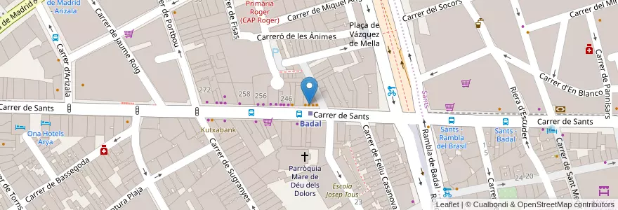 Mapa de ubicacion de Aliste en Espanha, Catalunha, Barcelona, Barcelonès, Barcelona.