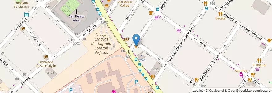 Mapa de ubicacion de Allegro, Palermo en Argentina, Autonomous City Of Buenos Aires, Autonomous City Of Buenos Aires, Comuna 14.