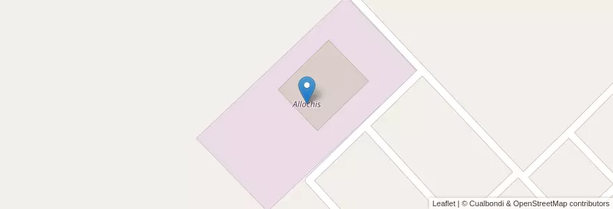 Mapa de ubicacion de Allochis en Arjantin, Buenos Aires, Partido De General Arenales.