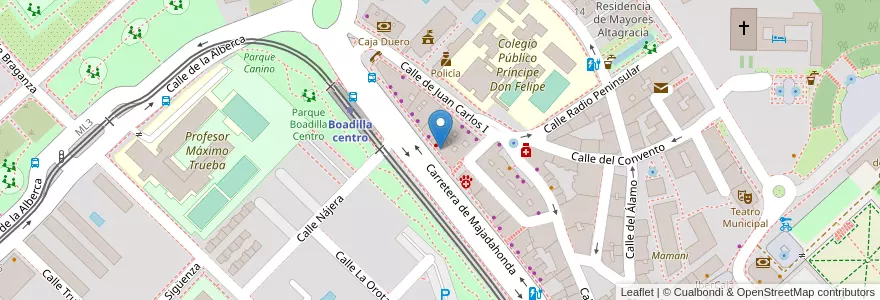Mapa de ubicacion de Alma en إسبانيا, منطقة مدريد, منطقة مدريد, Área Metropolitana De Madrid Y Corredor Del Henares, Boadilla Del Monte.