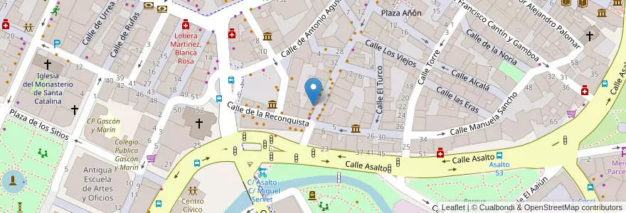 Mapa de ubicacion de Alma Criolla Empanada Bar en Spain, Aragon, Zaragoza, Zaragoza, Zaragoza.