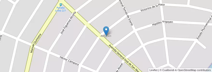 Mapa de ubicacion de Almacen en الأرجنتين, بوينس آيرس, Partido De Mar Chiquita, Camet Norte.
