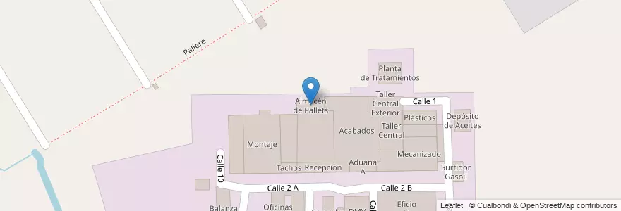 Mapa de ubicacion de Almacén de Pallets en Argentina, Provincia Di Buenos Aires, Partido Del Pilar, Villa Rosa.