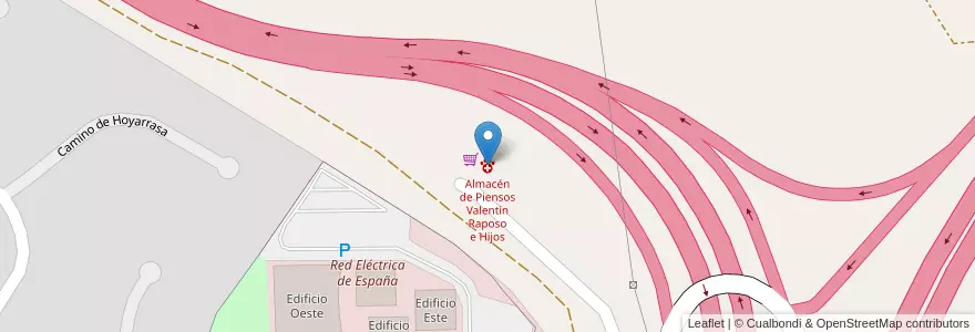 Mapa de ubicacion de Almacén de Piensos Valentín Raposo e Hijos en Spanien, Autonome Gemeinschaft Madrid, Autonome Gemeinschaft Madrid, Área Metropolitana De Madrid Y Corredor Del Henares, Alcobendas.