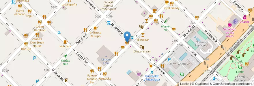 Mapa de ubicacion de Almacén de Pizzas, Palermo en Arjantin, Ciudad Autónoma De Buenos Aires, Buenos Aires, Comuna 14.