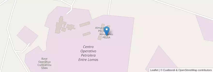 Mapa de ubicacion de Almacenes PELSA en 아르헨티나, 칠레, 리오네그로주, Departamento General Roca.