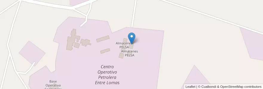 Mapa de ubicacion de Almacenes PELSA en Argentinien, Chile, Provinz Río Negro, Departamento General Roca.