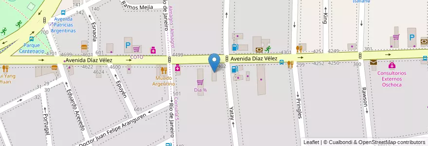 Mapa de ubicacion de Almagro Boxing Club, Almagro en Arjantin, Ciudad Autónoma De Buenos Aires, Comuna 5, Buenos Aires.