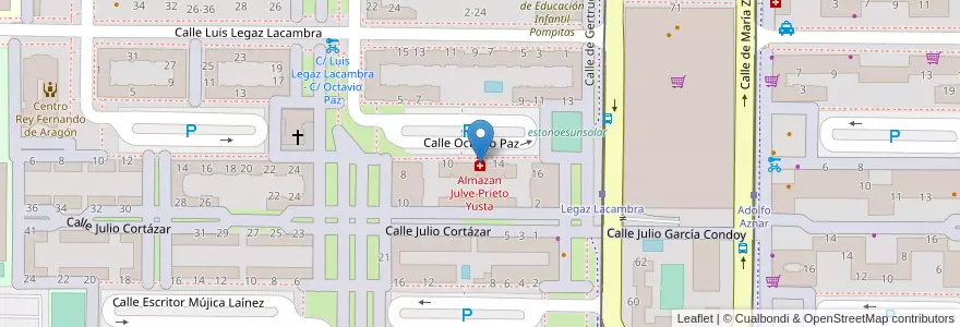 Mapa de ubicacion de Almazan Julve-Prieto Yusta en Espanha, Aragão, Saragoça, Zaragoza, Saragoça.
