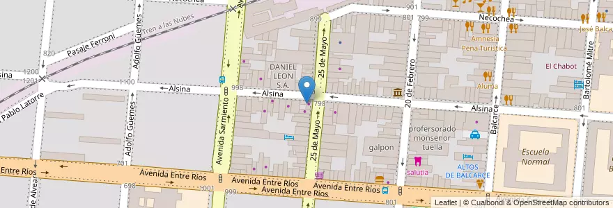 Mapa de ubicacion de Almazen en アルゼンチン, サルタ州, Capital, Municipio De Salta, Salta.