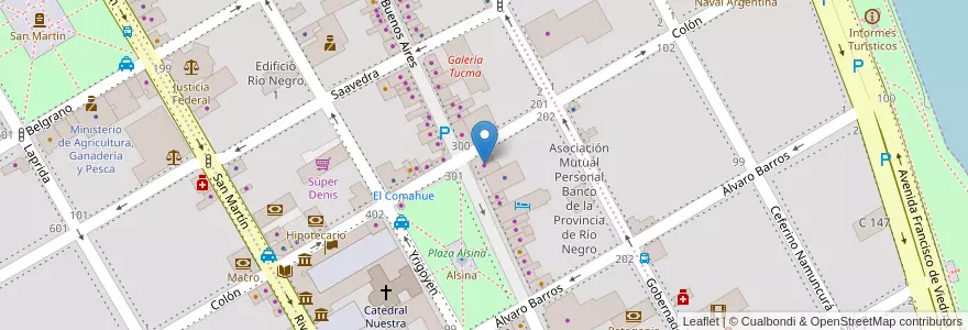 Mapa de ubicacion de Almendra Regalos en الأرجنتين, ريو نيغرو, Departamento Adolfo Alsina, Viedma, Viedma.