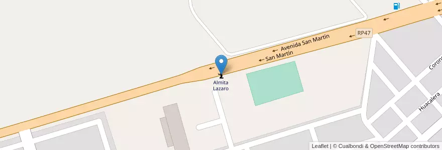 Mapa de ubicacion de Almita Lazaro en Argentinien, Jujuy, Departamento El Carmen, Municipio De Perico, Perico.