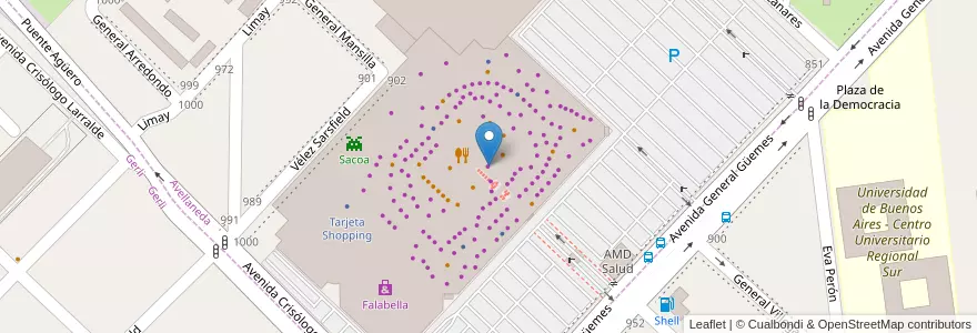 Mapa de ubicacion de Almundo en Arjantin, Buenos Aires, Partido De Avellaneda, Avellaneda.