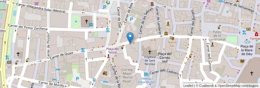 Mapa de ubicacion de Aloha - Vegan delights en 스페인, Comunitat Valenciana, València / Valencia, Comarca De València, València.