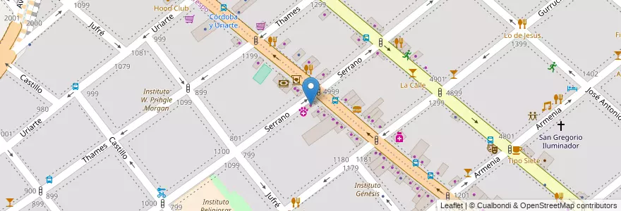 Mapa de ubicacion de Alouette, Villa Crespo en Argentinien, Ciudad Autónoma De Buenos Aires, Buenos Aires, Comuna 15.