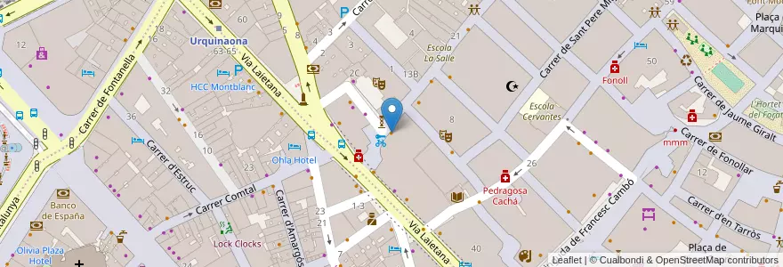 Mapa de ubicacion de Alsur Café (Palau) en España, Catalunya, Barcelona, Barcelonès, Barcelona.