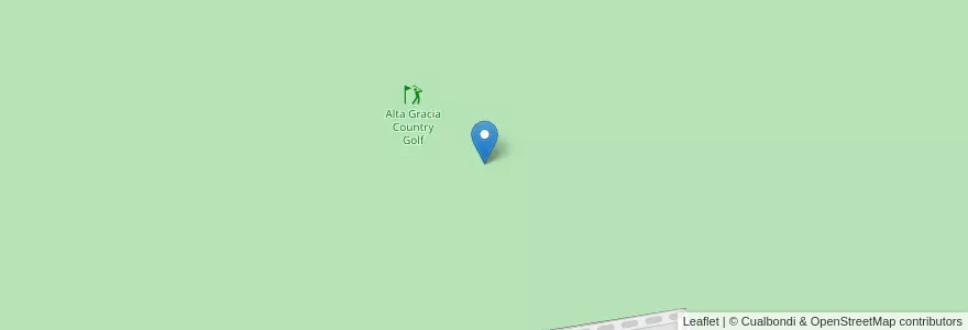 Mapa de ubicacion de Alta Gracia Country Golf en 아르헨티나, Córdoba, Departamento Santa María, Pedanía Alta Gracia, Municipio De Alta Gracia, Alta Gracia.