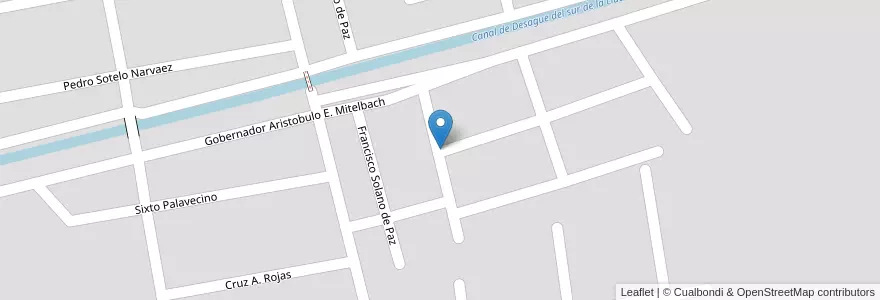 Mapa de ubicacion de Alte. Brown en アルゼンチン, サンティアゴ・デル・エステロ州, Departamento Capital, Santiago Del Estero.