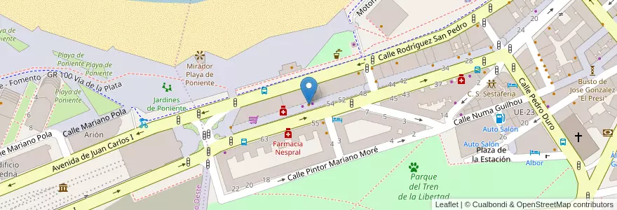 Mapa de ubicacion de Alter Ego en Espagne, Asturies, Asturies, Gijón/Xixón.