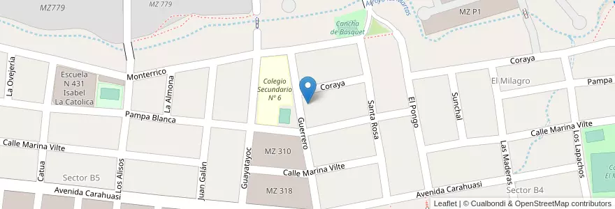 Mapa de ubicacion de Alto Comedero en アルゼンチン, フフイ州, Departamento Doctor Manuel Belgrano, Municipio De San Salvador De Jujuy, Alto Comedero.