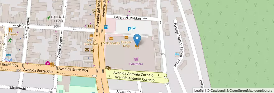 Mapa de ubicacion de Alto Noa Shopping Center en Arjantin, Salta, Capital, Municipio De Salta, Salta.
