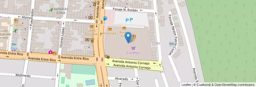 Mapa de ubicacion de Alto Noa Shopping en الأرجنتين, Salta, Capital, Municipio De Salta, Salta.