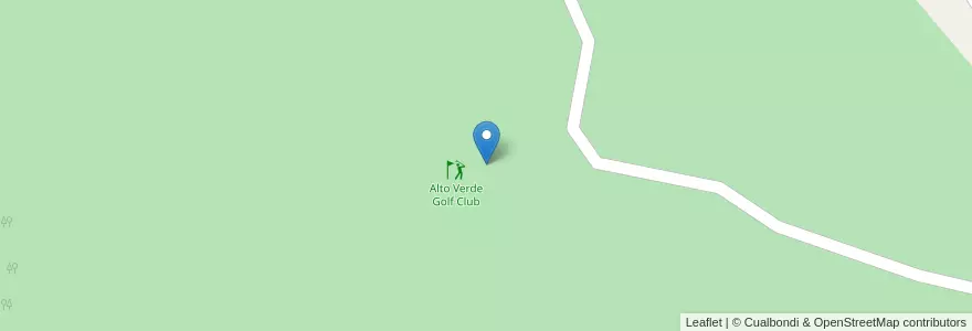 Mapa de ubicacion de Alto Verde Golf Club en Argentinien, Salta, General San Martín, Municipio De Tartagal.