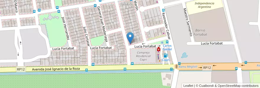 Mapa de ubicacion de Altos Almacén en Argentinien, San Juan, Chile, Rivadavia.
