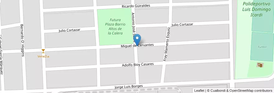 Mapa de ubicacion de Altos de La Calera en الأرجنتين, Córdoba, Departamento Colón, Pedanía Calera Norte, La Calera.
