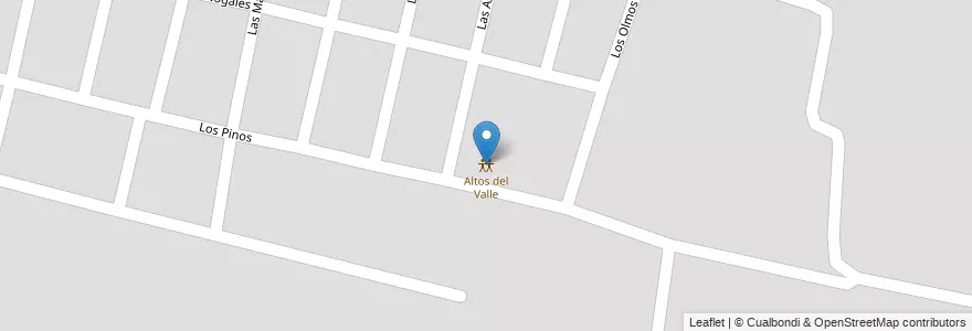 Mapa de ubicacion de Altos del Valle en 아르헨티나, Santa Fe, Departamento La Capital, Santa Fe Capital, Santa Fe.